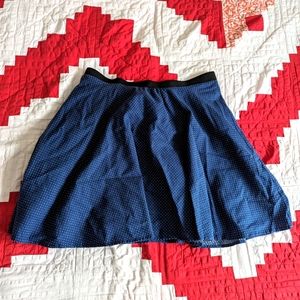 Polka dot mini skirt